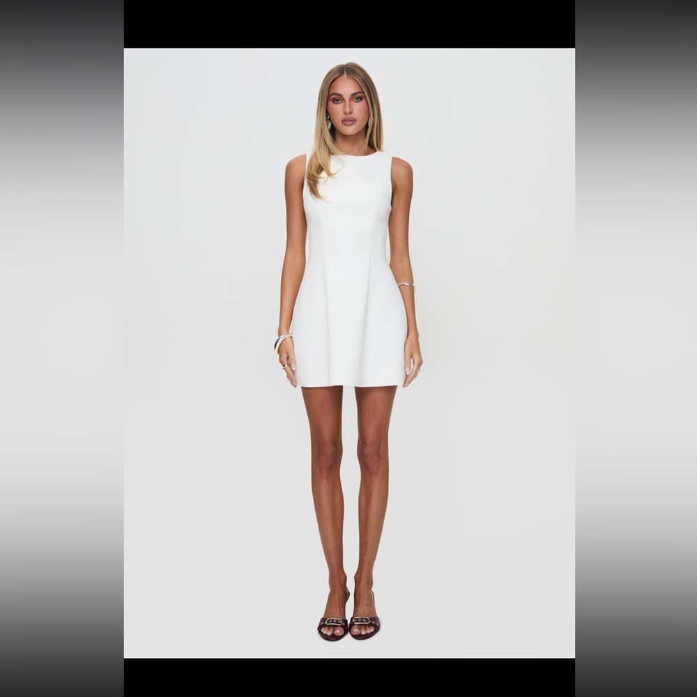 Princess Polly Anse Mini Dress White Size 4 Worn Once - Picture 7 of 11